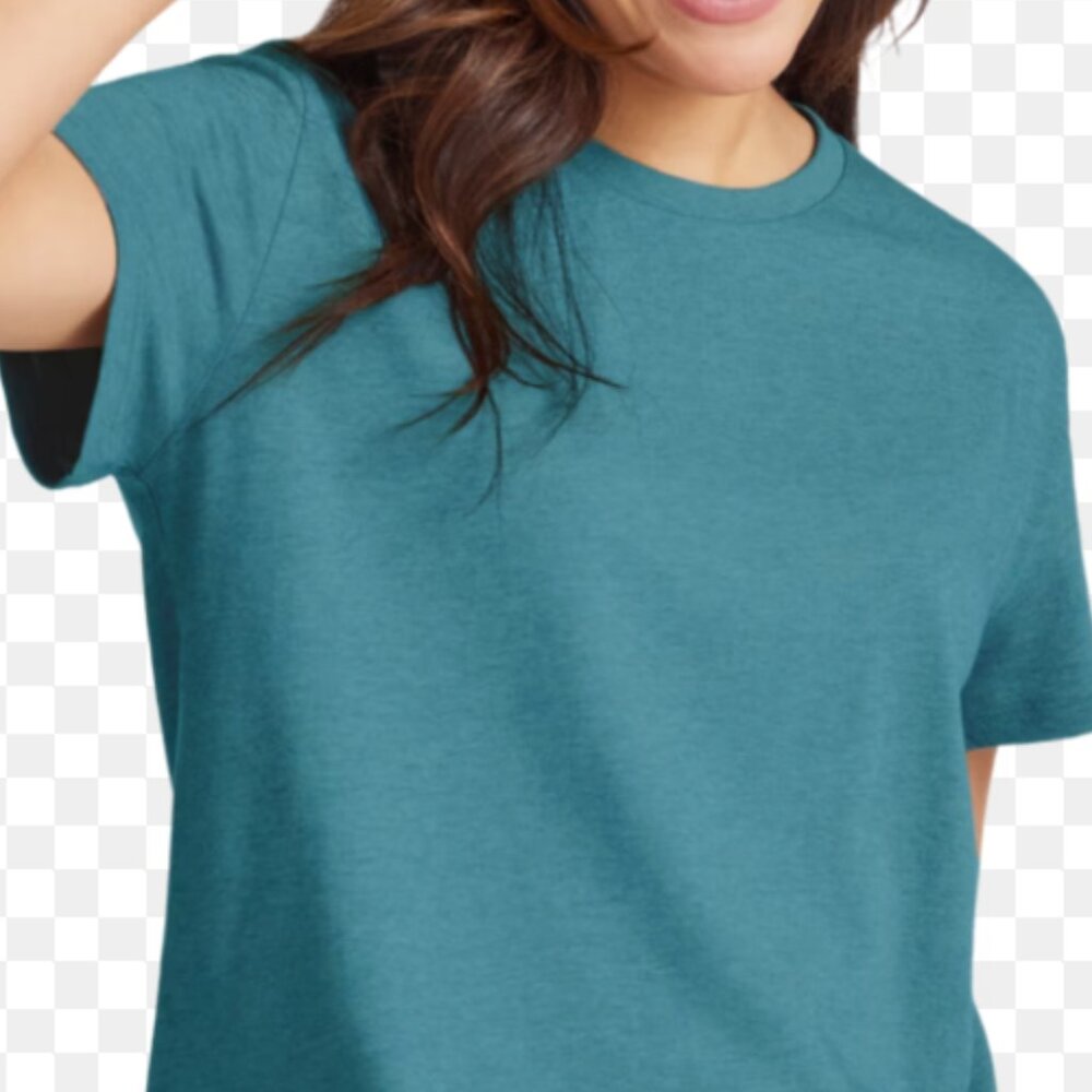 Theory Teal Short Sleeve Crepe Knit Small - Picture 7 of 7